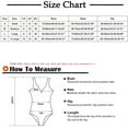 thumbnail image 3 of Mrat One-Piece Bathing Suit for Women Clearance Women's Fashion Ruffle Conservative Swimsuit Chest Hollow Printed Backless Swimsuit Athletic One-Piece Swimsuits for Women S-425 Red M, 3 of 5