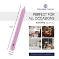 thumbnail image 3 of Colonial Candle Unscented Taper Candles, Periwinkle Purple, 10 inch - Pack of 12, Dripless Taper Candle with Premium Cotton Wick and Clean Burn for Parties, Weddings, and Holiday Dinners, 3 of 5