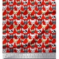 thumbnail image 1 of Soimoi Rayon Fabric Puppy Face Dog Decor Fabric Printed Yard 56 Inch Wide, 1 of 3