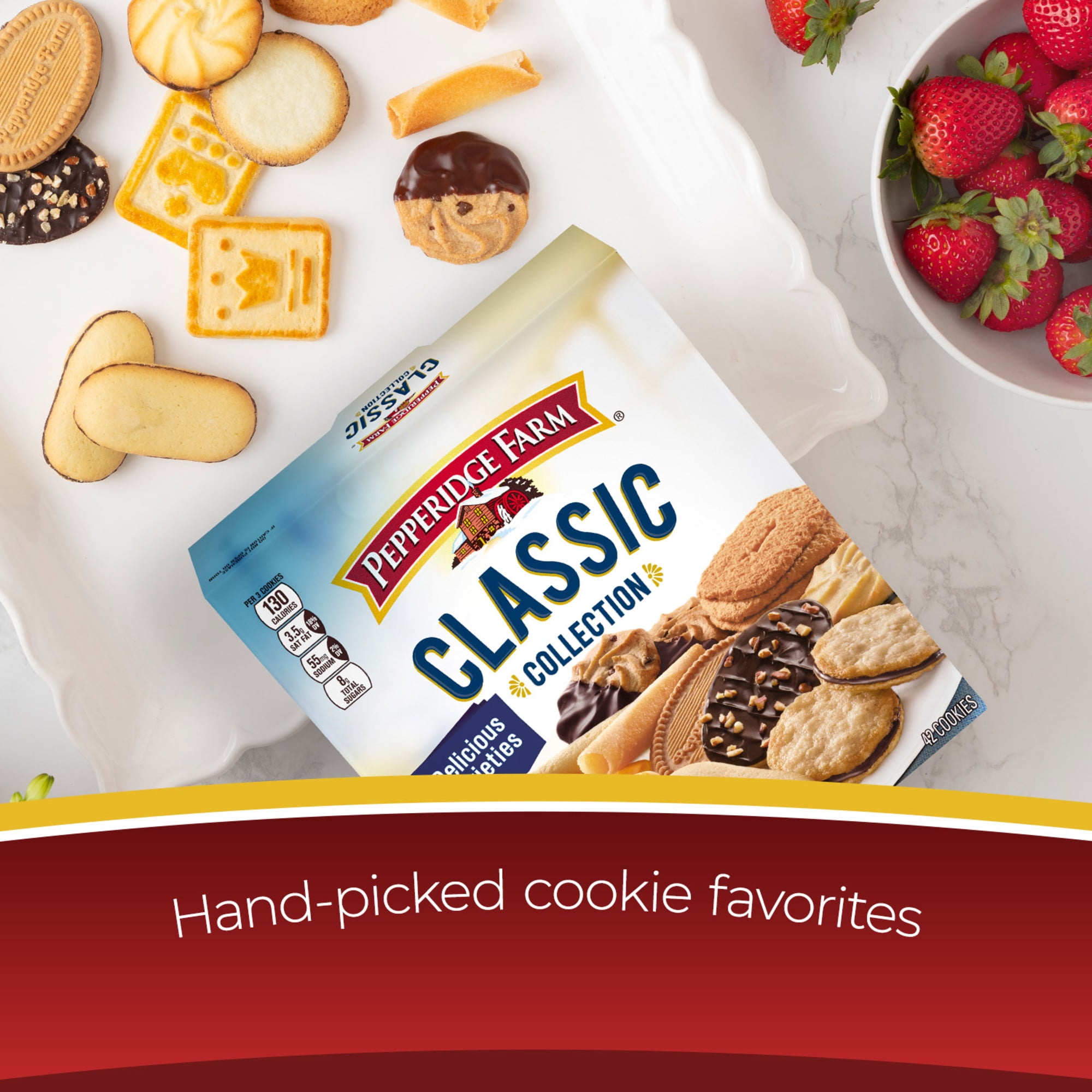 (2 Packs) Pepperidge Farm Classic Collection Cookies, 13.25 oz. Box