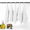 thumbnail image 2 of Pretty See Organic Cotton Baby Towels Soft Newborn Baby Face Towel Natural Baby Muslin Washcloths and Towels for Sensitive Skin, White, Set of 5, 2 of 6