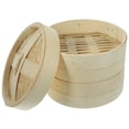 thumbnail image 3 of 1Set Bamboo Steamer Cookware Basket Dim Sum Dumpling Food Steamer with Lid, 3 of 8