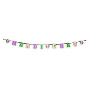 Way To Celebrate Mardi Gras Glitter Banner Garland, 7'