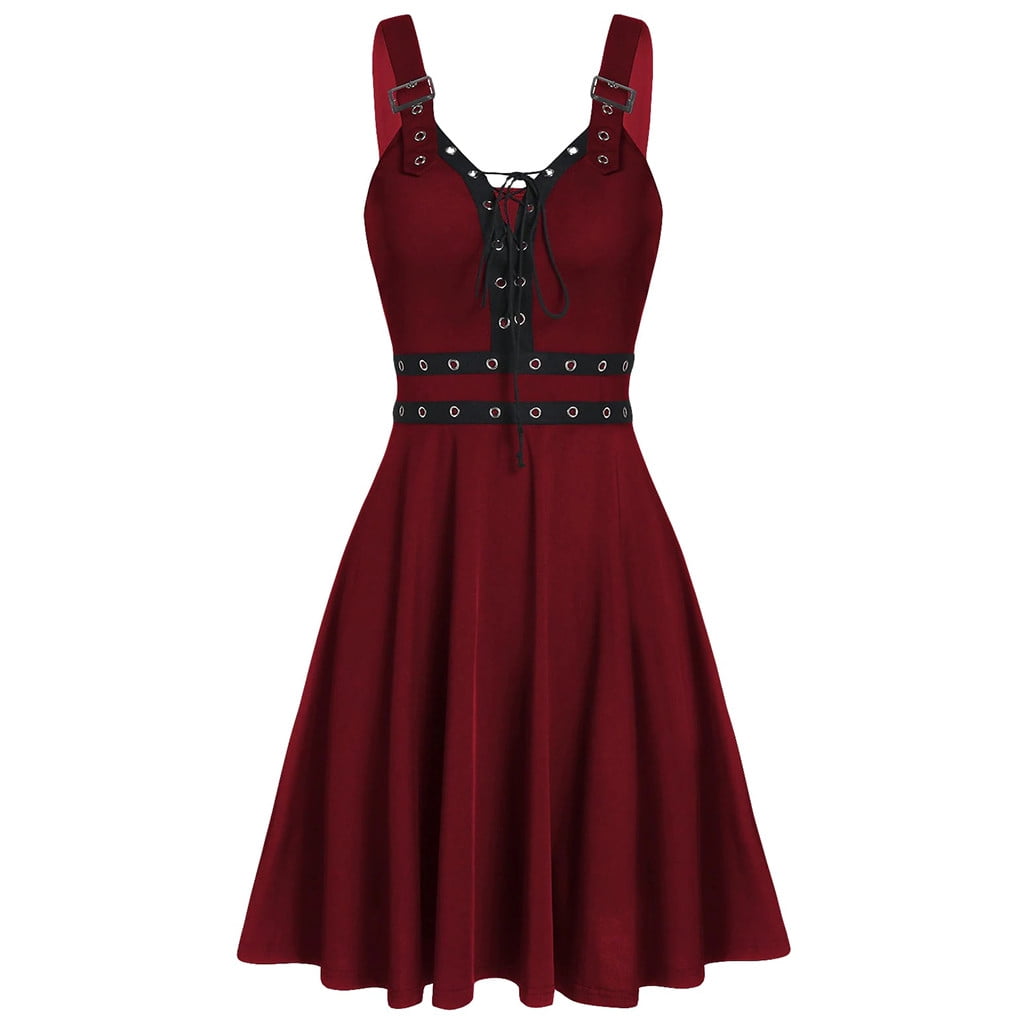 Women's Dresses Plus Size Gothic Clothing Steampunk Fashion Bandage ...