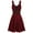 Dresses-Wine, variant on Brilliant Womens Dresses Women Plus Size Cool Solid Bandage Irregular Hem Sleeveless Camisole Mini Dress Summer Red S-2XL