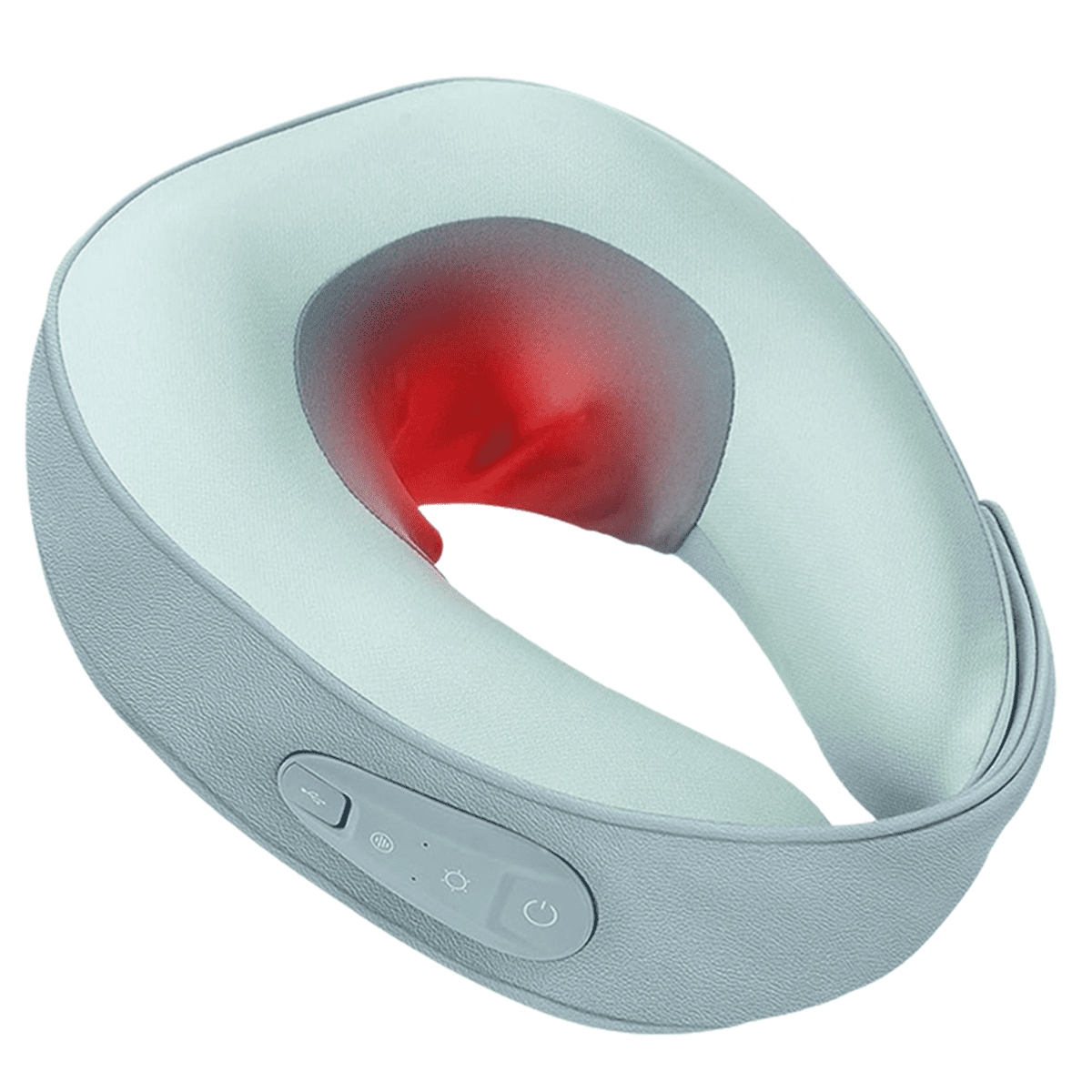 Neck Deep Tissue Pain Relief Massager, Shiatsu Neck Massager with Heat, Rechargeable 3D Kneading Massager,1 x Neck Massager 1 x USB Charging Cable,Photo Color