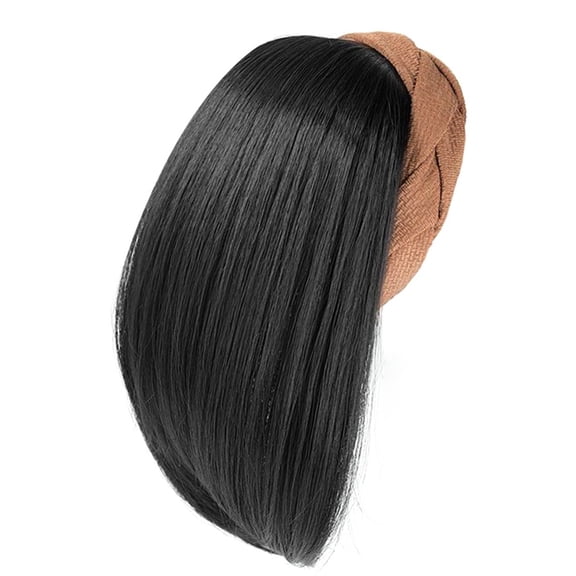 Natural Lookings Hairpiece for Quick Hairstyle High Skull Headband Hair Extension for Women with High Temperature Fiber