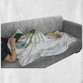 thumbnail image 6 of Lobster Soft Flannel Fleece Throw Blanket, Pointillist Colorful Design of Abstract Lobster with Various Size Dots Print, Cozy Plush for Indoor and Outdoor Use, 50" x 70", Multicolor, by Ambesonne, 6 of 6
