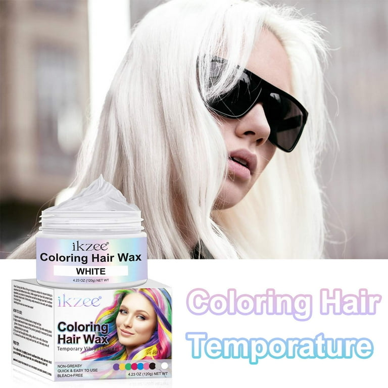 カラーリング・白髪染め hair from California ALIVER White Coloring Hair Wax, Temporary Hair Dye, Natural Non