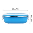 thumbnail image 3 of MesaSe Stainless Steel Rectangular Bento Box Sealed Portable Thermal Lunch Box for Children and Adults, 3 of 3