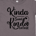 thumbnail image 4 of Inktastic Kinda Sweet, Kinda Savage Boys or Girls Toddler T-Shirt, 4 of 5