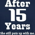 thumbnail image 3 of CafePress - 15Th Anniversary Funny Quote Dark T Shirt - Men's Classic Graphic Cotton T-Shirt, 3 of 4