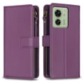 thumbnail image 2 of Compatible with Motorola Edge 40 Premium PU Leather Wallet Case with 9 Card Slots Zipper Pocket and Hand Strap, 2 of 5