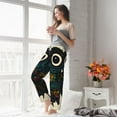 thumbnail image 4 of Uemuo Owl with Mandala Pattern Women's Wide Leg Palazzo Lounge Pants with Pockets Light Weight Loose Comfy Casual Pajama Pants-Medium, 4 of 9