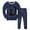 A-Navy211, variant on Toddler Girls Sets Home Clothes Cute Print Loose Tops With Pants Soft Kids Girls Loungewear 2 Piece Outfits Sleepwear