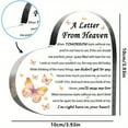 thumbnail image 3 of Sympathy Gifts | Memorial Gift For Loss Of Loved Ones - Acrylic Heart Keepsake Remembrance Butterfly Birthday Gift Sentimental Gift Thank You Gift 4In, 3 of 6