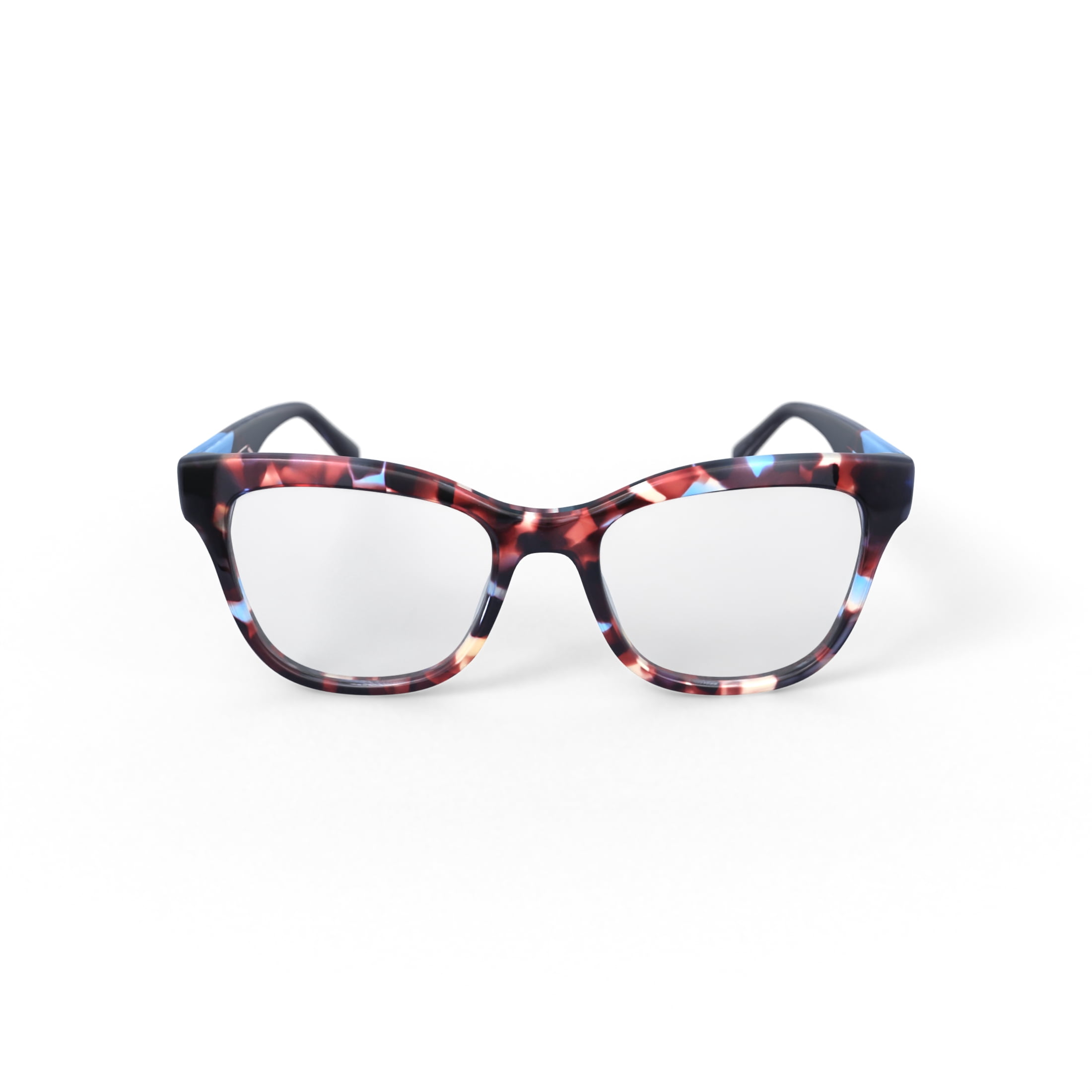Reverb Women's RVLO6048 Prescription Eyeglasses with Case, Blue Tortoise