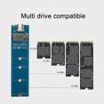 thumbnail image 3 of M.2 NGFF SSD Hard Drive Enclosure, B Key Internal Interface 10Gbps High Speed SSD Enclosure Adapter with Type C A To Type C Data Cable for Laptop Black,Silver,Grey, 3 of 7