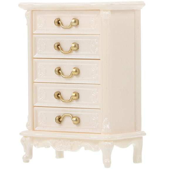 Shisuyan Armoire Miniature Blanche Lot de 1 2.16X1.34X0.86 Po