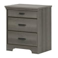 thumbnail image 2 of South Shore Versa Nightstand with Charging Station and Drawers for Adult, in Gray Maple, 2 of 11