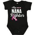 thumbnail image 3 of Inktastic Breast Cancer Awareness My Nana is a Fighter Boys or Girls Baby Bodysuit, 3 of 5