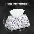 thumbnail image 6 of Goofa Lavender Bicycle Pattern Triangle Square Tissue Box Cover, Modern PVC Leathe Facial Paper Holder,Decorative Holder/Organizer for Bathroom Vanity Countertop, 6 of 9