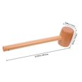 thumbnail image 2 of FENGGUIQU 1Pc Beating Hammer Wooden Hammer For Jewelry Crafts Log Color, 2 of 7