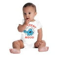 thumbnail image 6 of Sleepy Smurf Current Mood Tired Lazy Romper Boys or Girls Infant Baby Brisco Brands 24M, 6 of 7
