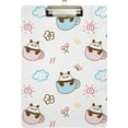 thumbnail image 2 of FMSHPON Cartoon Panda in Coffee Cup Clipboard Hardboard Wood Nursing Clip Board and Pull for Standard A4 Letter 13x9 inches, 2 of 7