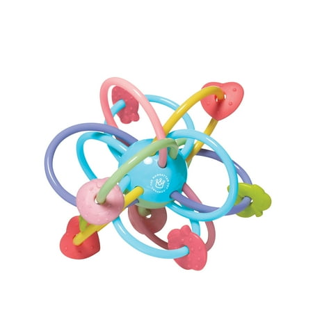 Manhattan Toy Click Clack Ball and Manhattan Ball Baby Rattle and Teether Set