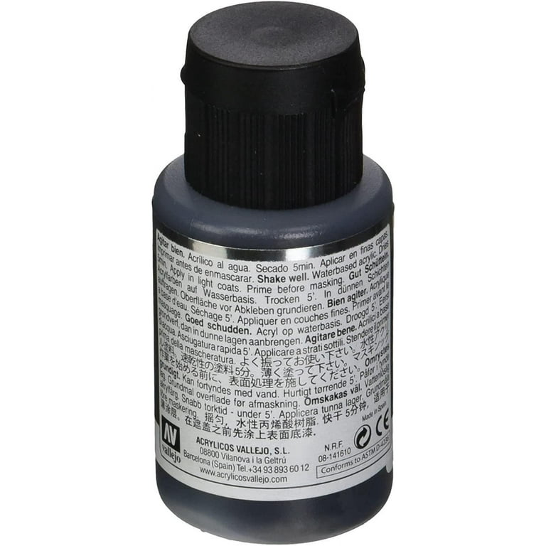  Vallejo Gloss Black Primer 32ml Paint : Arts, Crafts & Sewing