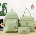 thumbnail image 3 of 4pcs Kawaii Candy Color Laptop Backpack, Casual Preppy Style Travel Schoolbag With Tote Bag Pencil Case And Coin Purse, 3 of 4