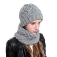 thumbnail image 6 of Viworld Women Winter Beanie Hat Scarf Set Thick Knitted Skull Cap Hats with Neck Warmer Set, 6 of 9