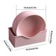 thumbnail image 2 of Paquete de 5 Platos Desechables para Postre - Platos de Fibra de Paja Ecológicos, Rosa MNFD, 2 of 5