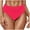 B-Red, variant on WREESH Womens Swimsuit Bottoms High Waisted Bikini Bottoms Tie Side Tummy Control Bathing Suit Bottom Solid Color Swimwear