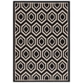thumbnail image 3 of Safavieh Courtyard Amelia Geometric Indoor/Outdoor Area Rug, Black/Beige, 6'7" x 9'6", 3 of 15