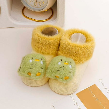 

Hunpta Toddler Shoes Fall Winter Comfy Baby Cute Cartoon Dinosaur Shape Children Cotton Warm Breathable Soft Non Slip Sneakers