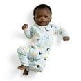 thumbnail image 3 of M+A by Monica + Andy Organic Cotton Gender Neutral Long Sleeve Baby One-Piece Pajama, Sizes Newborn - 24 Months, 3 of 5