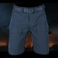 thumbnail image 2 of Lovskoo 2024 Men's Cargo Shorts Solid Color Hiking Shorts Quick Dry Work Shorts Casual with Multi-Pockets No Belt Gray M, 2 of 9