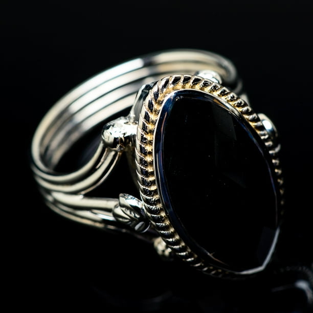Ana Silver Co Black Onyx Ring Size 8 25 925 Sterling Silver Handmade Boho Vintage Jewelry Ring Walmart Com Walmart Com