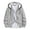 Gray, variant on Jalioing Men's Button Down Jacket Solid Color Long Sleeve Casual Athletic Drawstring Hooded Jacket with Pocket