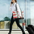 thumbnail image 5 of FORMRS Canvas Laptop Tote Bag for Women with 15.6" Computer Compartments Shoulder Handbag, White Watermelon, 5 of 7