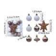 thumbnail image 3 of kcavykas Christmas Ball Ornaments 31pcs – Multicolor Shatterproof Plastic, Variety of Styles, Lightweight, Hanging Tree Decorations for Home, School, Office, 1.97", 3 of 6