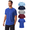 Set4: Light Grey/Blue/Navy Blue/Maroon/Light Blue, variant on 5 Pack Gym Workout Shirts Men Moisture Wicking T Shirts for Man Plain Summer Mesh T-Shirt Crew Neck Tees Shirt