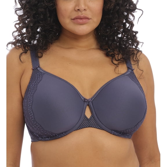 Elomi Charley Bandless Spacer Seamless Underwire Bra (4383),42E,Storm