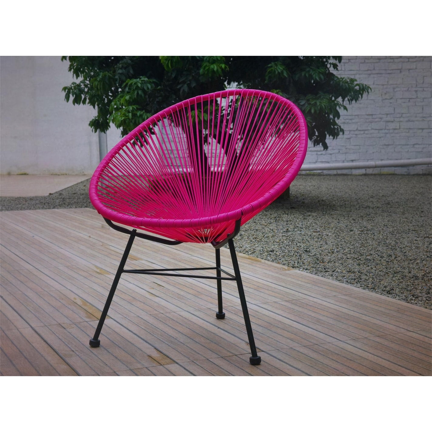 Outdoor Acapulco Patio Chair Hot Pink Walmart