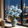 thumbnail image 4 of Dahlias Artificial Flowers, Faux Dahlias Real Touch, No Wilting, Low Upkeep, Dining Table Centerpieces, Wedding, Home Decor, #04_Blue, 4 of 6