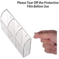 thumbnail image 4 of Soporte de control remoto Soporte de pared transparente Soporte de control remoto Mesita de noche Práctico organizador de medios Caja de almacenamiento (tres compartimentos), 4 of 6