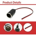 thumbnail image 2 of Universal Car Cigarette Lighter Charger Cable Female Socket Plug Connector Adapter 12V/24V, 2 of 9