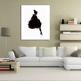 thumbnail image 2 of Dalazy Black Abstract Ink Single Leg Girl Unframed Simple Canvas Art HD Printed Oil Paintings Posters Pictures, 2 of 5